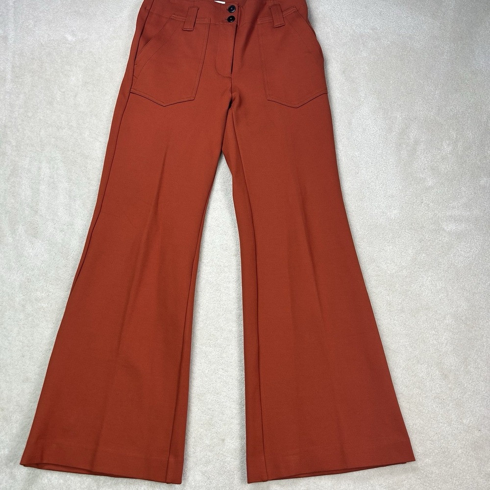 Anthropologie Maeve Naomi Women's 4 Wide Leg High Rise Pants Flare